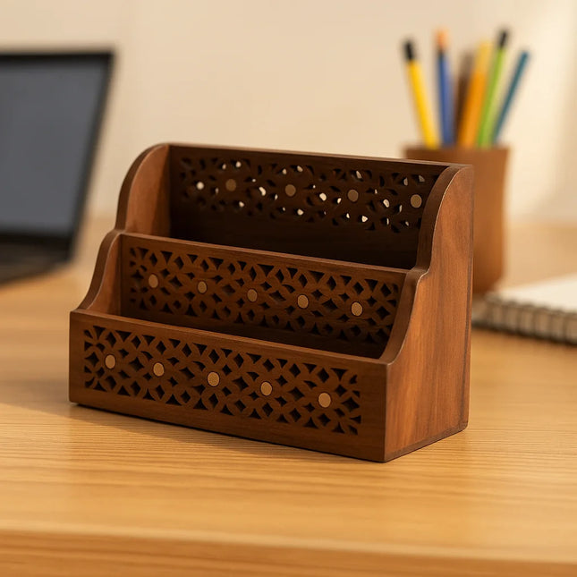Decorme WoodNest – Multi-Purpose Table Organizer