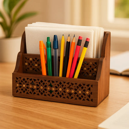 Decorme WoodNest – Multi-Purpose Table Organizer