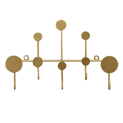 Nordic Decorative Wall Mounted Iron Coat Rack – Black and golden