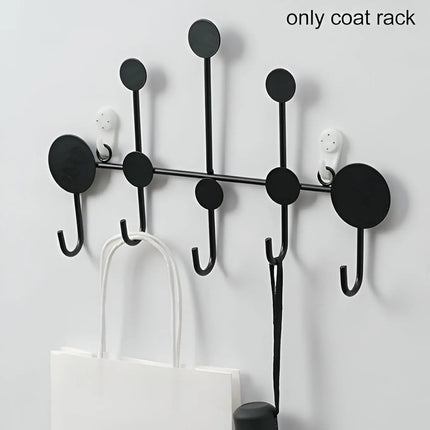 Nordic Decorative Wall Mounted Iron Coat Rack – Black and golden