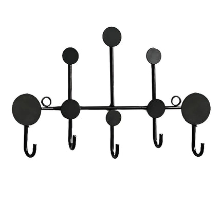 Nordic Decorative Wall Mounted Iron Coat Rack – Black and golden