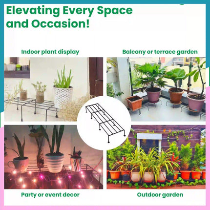 Rectangular Rust-Proof Metal Plant Stand