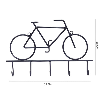 Cyclr Style Creative Bike-Shaped Wall Hook – Cast Iron 5-Hook