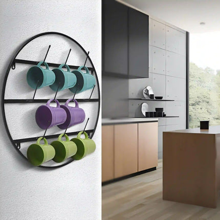 Wall Mounted Mug Rack with 4 Hook