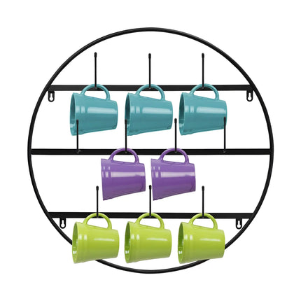 Wall Mounted Mug Rack with 4 Hook