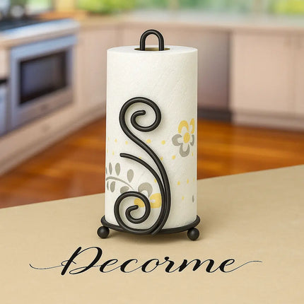 Double S Wrought Iron Tissue Roll Holder – Elegant