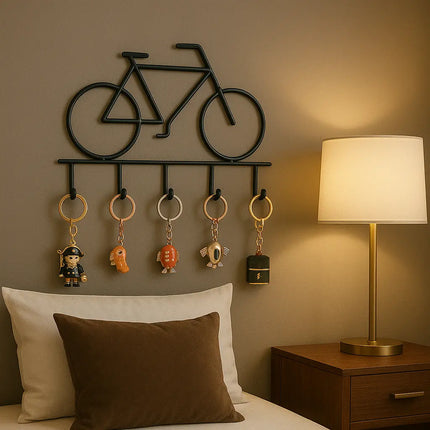 Cyclr Style Creative Bike-Shaped Wall Hook – Cast Iron 5-Hook