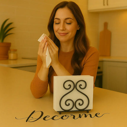 Double S Iron Napkin Holder – Minimalist Table Tissue Stand