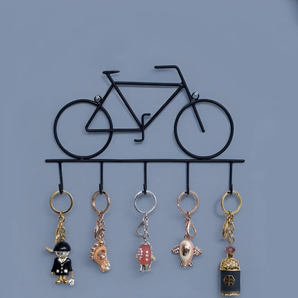 Cyclr Style Creative Bike-Shaped Wall Hook – Cast Iron 5-Hook