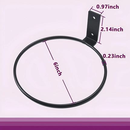 GREANER Wall Planter Ring Hanger – 6 Inch Foldable Wall-Mounted Pot Holder