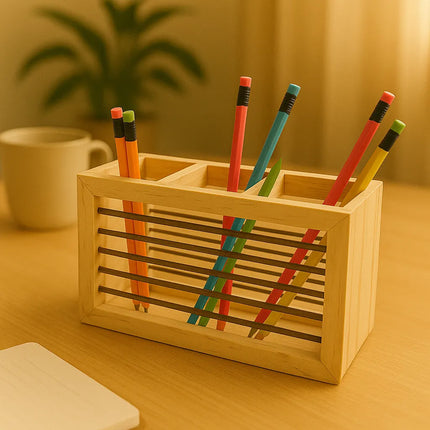 Decorme CreamCraft – Polished Wooden Utility Box
