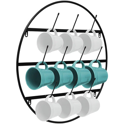 Wall Mounted Mug Rack with 4 Hook