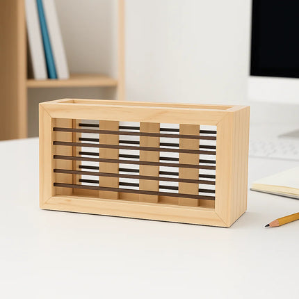 Decorme CreamCraft – Polished Wooden Utility Box
