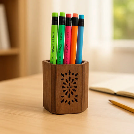 Decorme WoodBox – Compact Desk Organizer