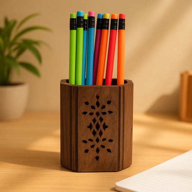 Decorme WoodBox – Compact Desk Organizer