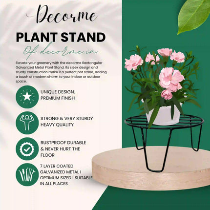 Iron Metal Plant Holder – Round Flower Pot