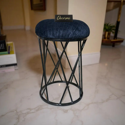 Modern Crisscross Iron Stool Seat