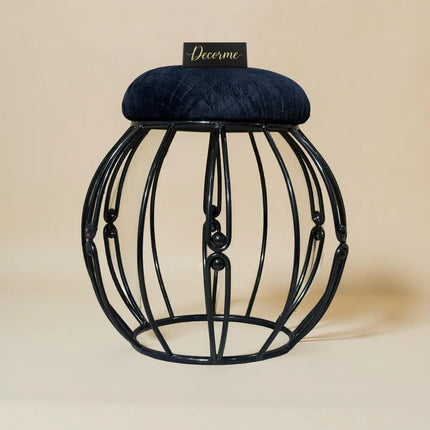 Modern Round Iron Accent Stool