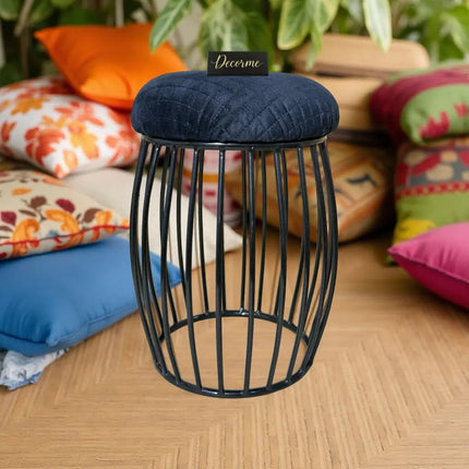 Contemporary Vertical Rod Iron Stool