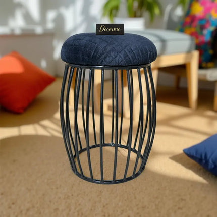 Contemporary Vertical Rod Iron Stool