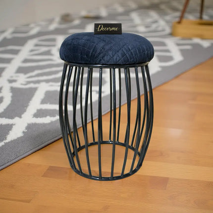 Contemporary Vertical Rod Iron Stool
