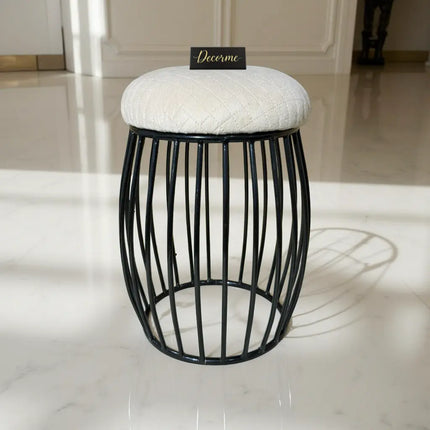 Contemporary Vertical Rod Iron Stool