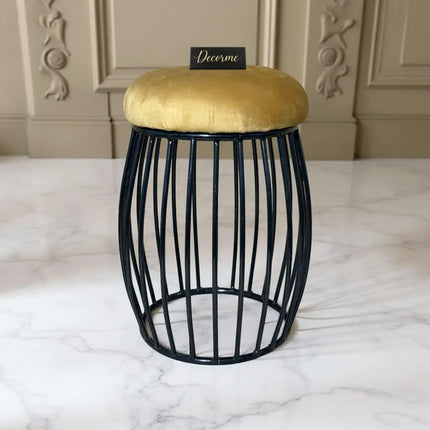 Contemporary Vertical Rod Iron Stool