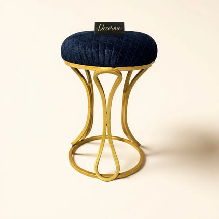 Golden Luxe Vanity Stool