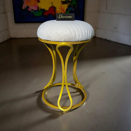 Golden Luxe Vanity Stool