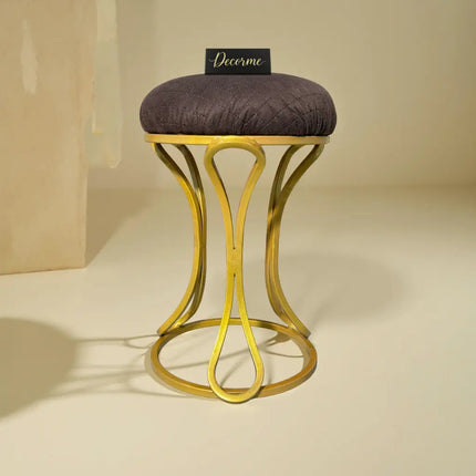 Golden Luxe Vanity Stool