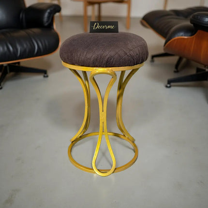 Golden Luxe Vanity Stool