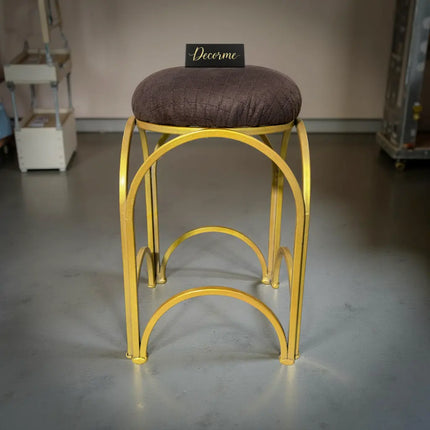 Golden Arch Design Vanity Stool
