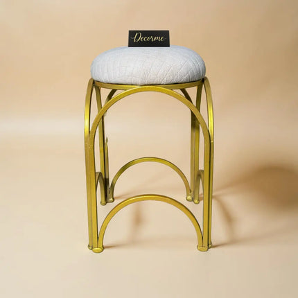 Golden Arch Design Vanity Stool