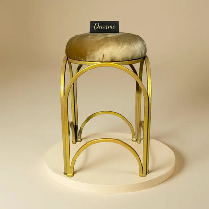 Golden Arch Design Vanity Stool