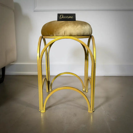 Golden Arch Design Vanity Stool