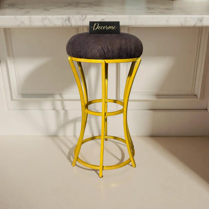 Golden Classic Curved Frame Vanity Stool