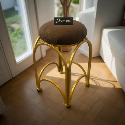 Golden Arch Design Vanity Stool