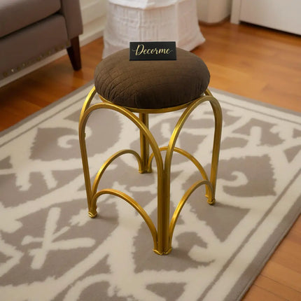 Golden Arch Design Vanity Stool