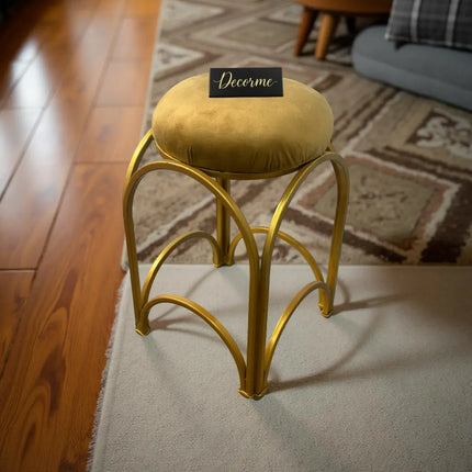 Golden Arch Design Vanity Stool