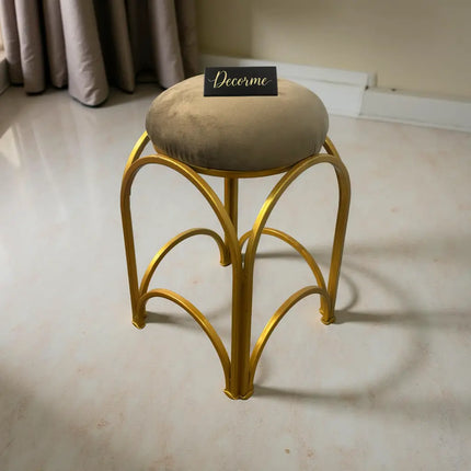 Golden Arch Design Vanity Stool