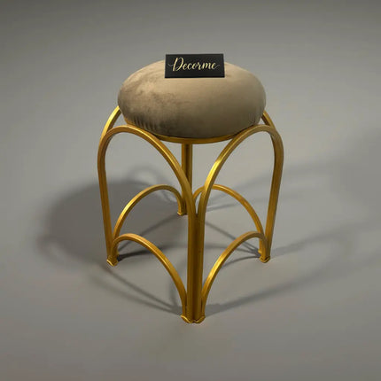 Golden Arch Design Vanity Stool