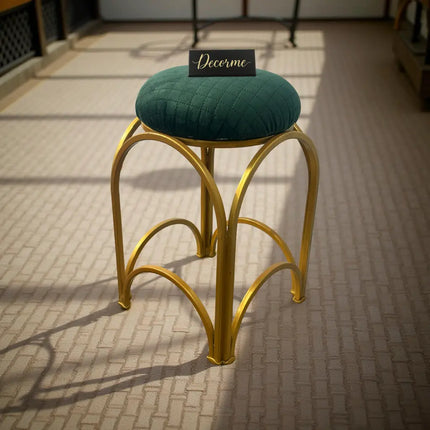 Golden Arch Design Vanity Stool