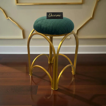 Golden Arch Design Vanity Stool