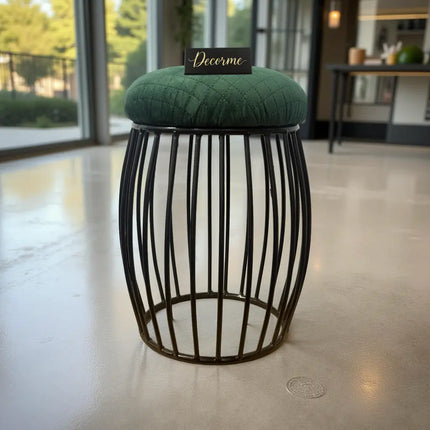 Contemporary Vertical Rod Iron Stool