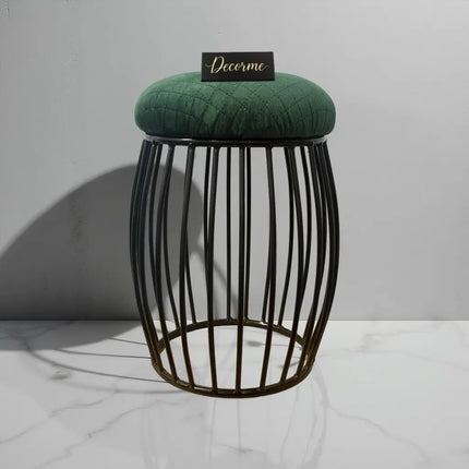Contemporary Vertical Rod Iron Stool