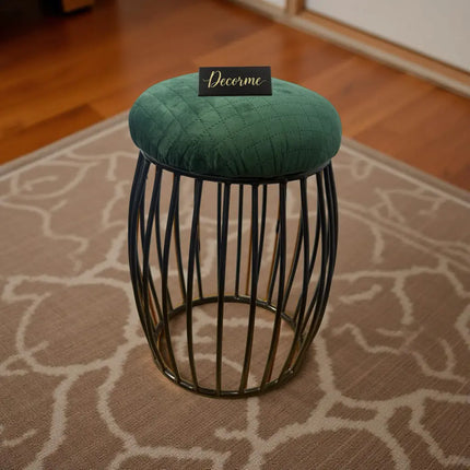 Contemporary Vertical Rod Iron Stool