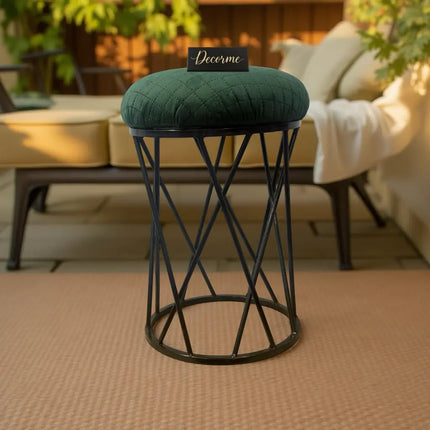Modern Crisscross Iron Stool Seat