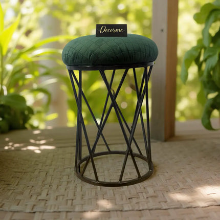 Modern Crisscross Iron Stool Seat