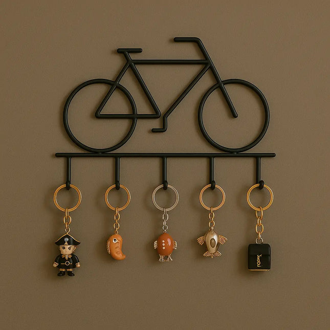 Cyclr Style Creative Bike-Shaped Wall Hook – Cast Iron 5-Hook