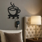 Coffee Cup Shaped Wall Mounted Key Holder –